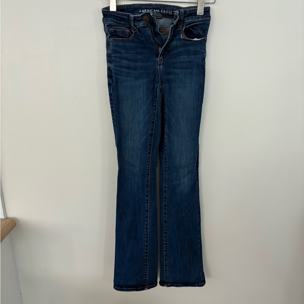American Eagle Outfitters Women's Dark Wash Flare Jeans